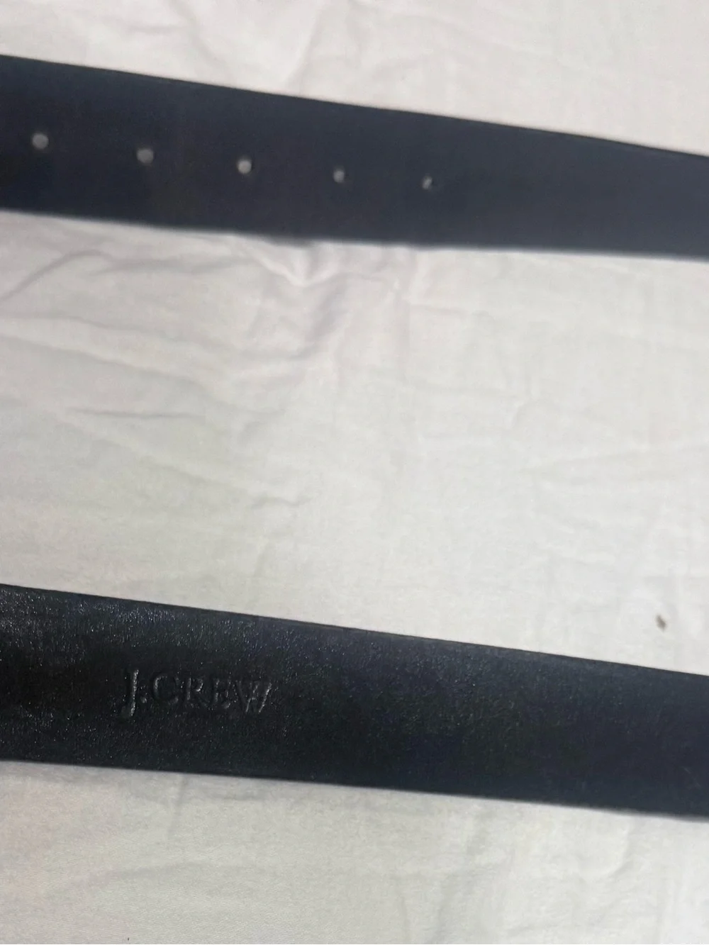 J. Crew Black Leather Belt - Picture 1 of 5